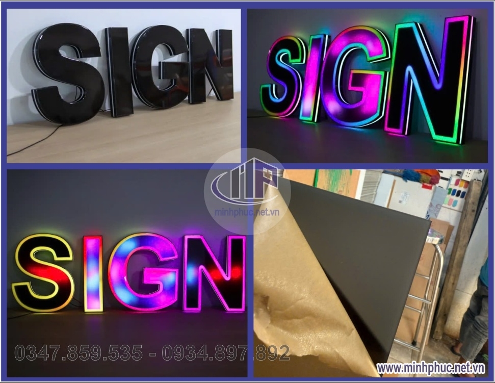 tam nhua mica doi mau lam chu quang cao den led rgb hieu ung ma tran