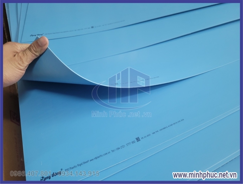 Nhựa Tấm Làm Rập PVC Màu Xanh Dày 1.4ly ( 1.4mm) giá sỉ tại TPHCM